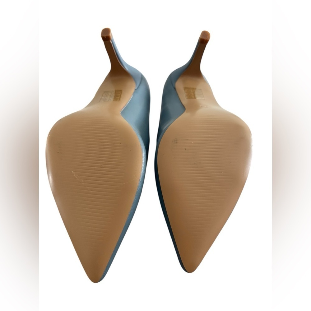Journee Collection Pointed-Toe Blue Mary Jane Heels - Picture 8 of 11